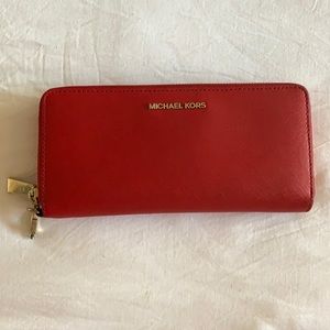 Michael Kors wallet red